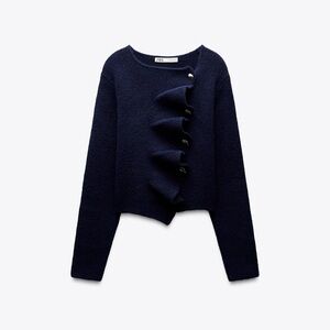 Zara Women's Dark Blue Cardigan